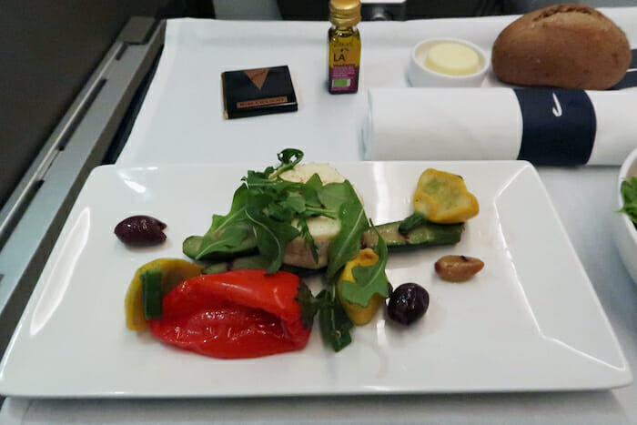 a plate of food on a table