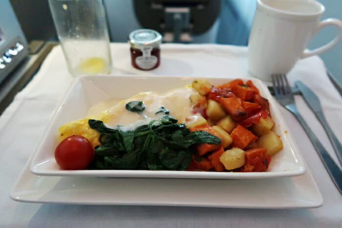 a plate of food on a table