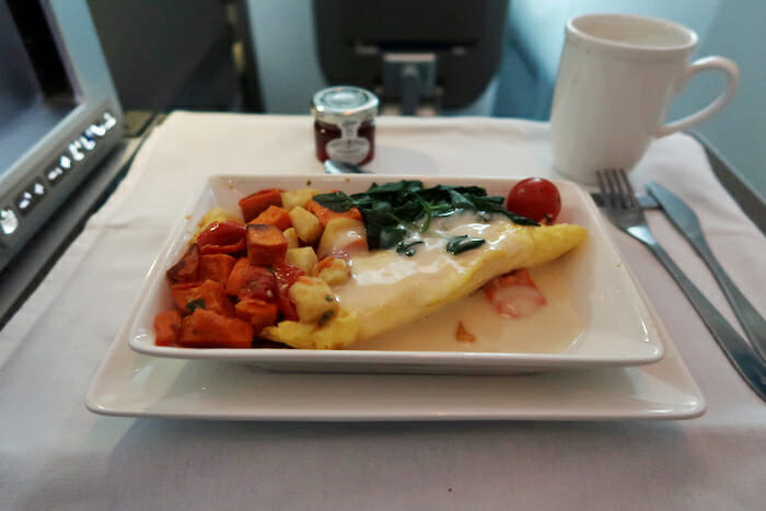 a plate of food on a table