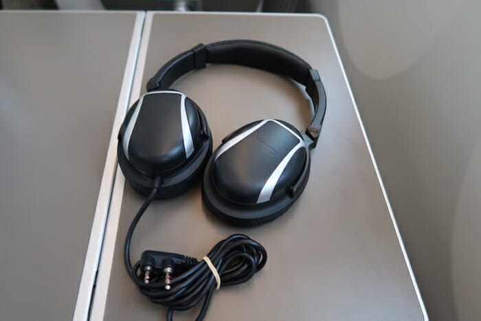 a pair of headphones on a table