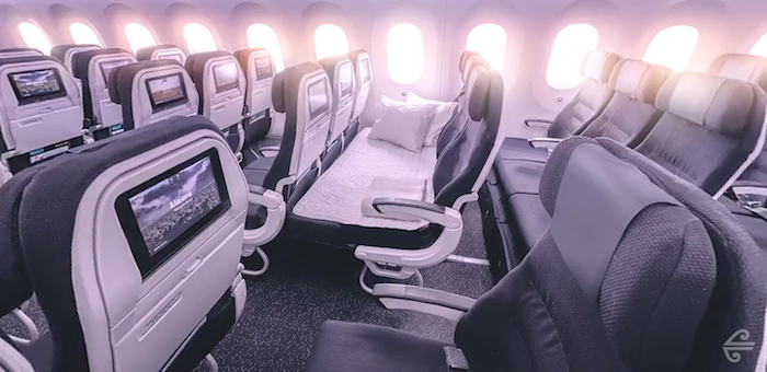 an airplane with seats and windows