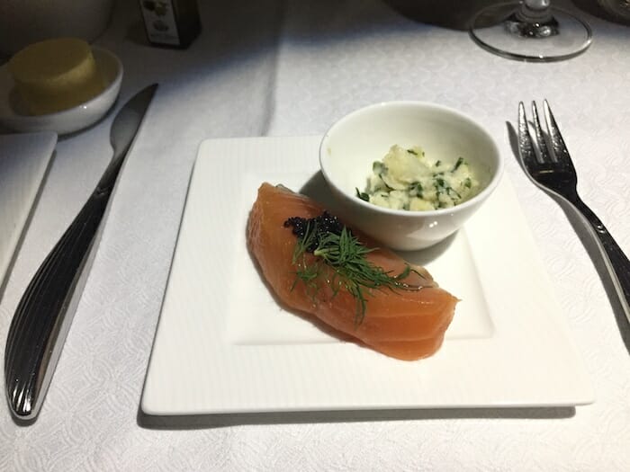 a plate of food on a table