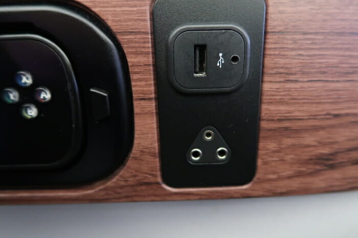 a close up of a usb port