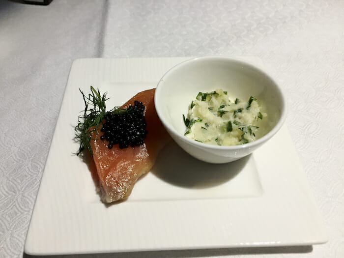 a plate of food on a table