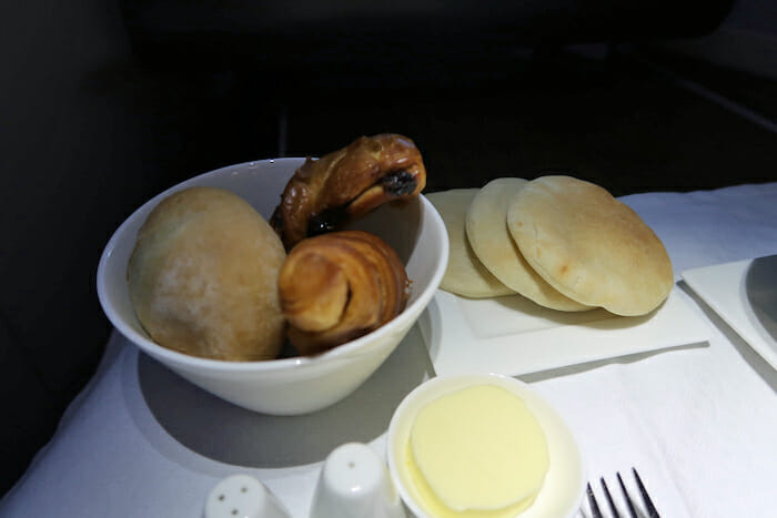 a plate of food on a table