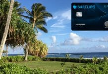 a credit card on a beach