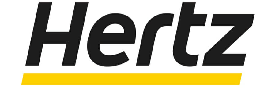 a black and yellow logo