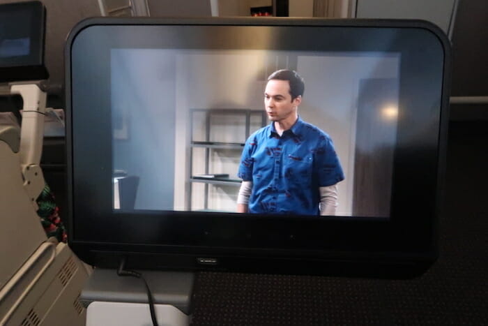 a television screen with a man on it