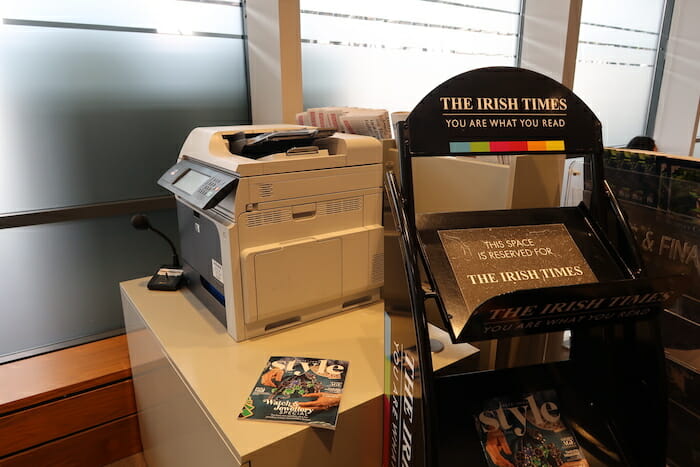 a printer on a counter