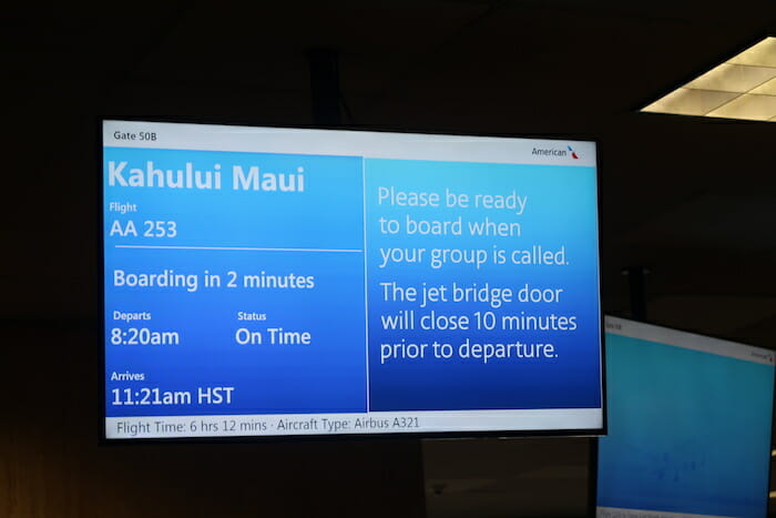 a screen with a blue and white text