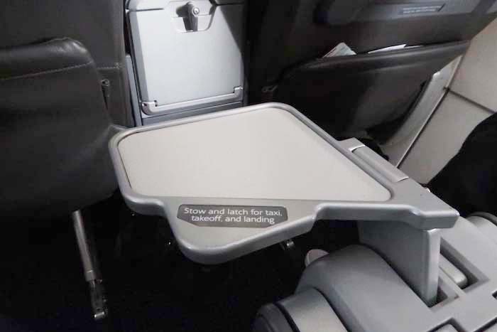 a tray in a plane