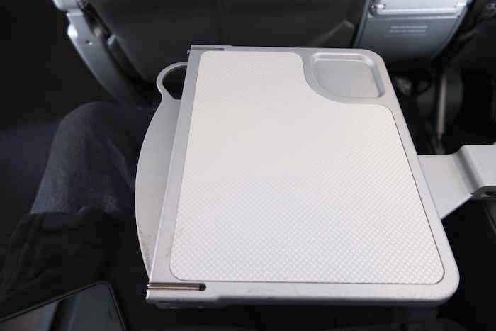 a tray on a seat