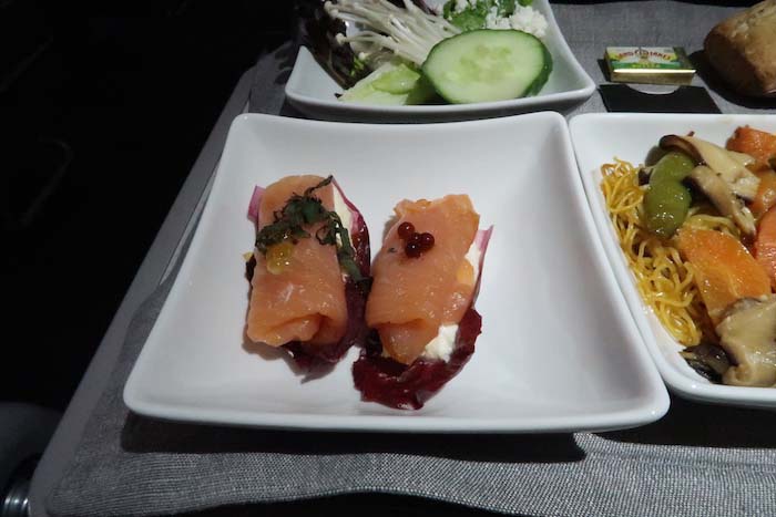 a plate of food on a table