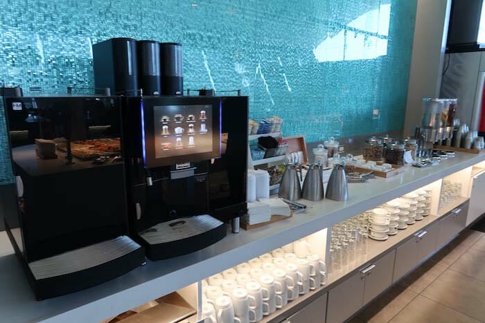 a coffee machine and other items on a counter