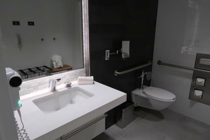 a bathroom with a sink and a toilet