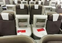 a group of seats in an airplane
