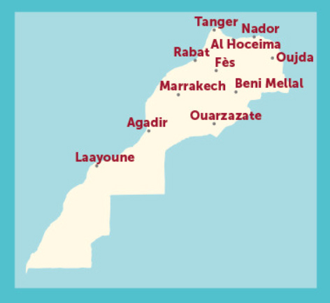 a map of the western sahara