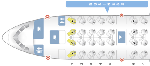 a diagram of a plane seat