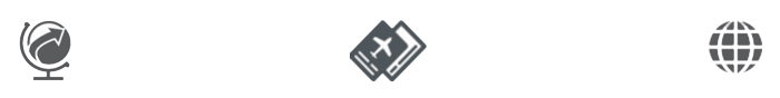 a grey icon of a plane
