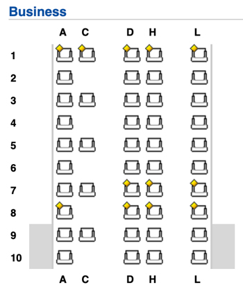 a diagram of a seating chart