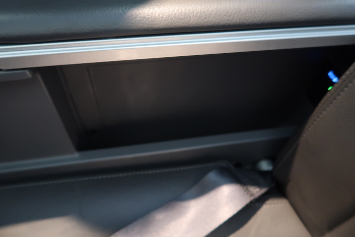 a seat belt in a car