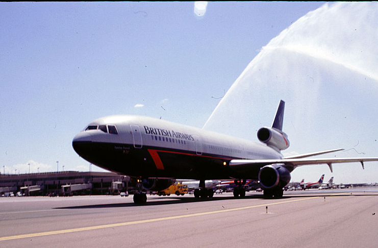 a jet plane on the runway