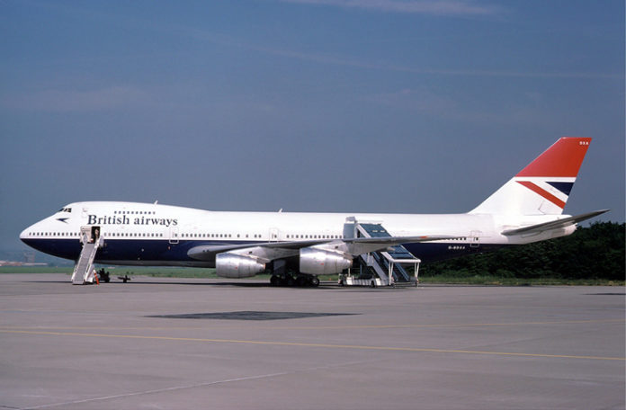 a large airplane on a runway