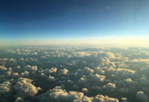 clouds and sky above the clouds