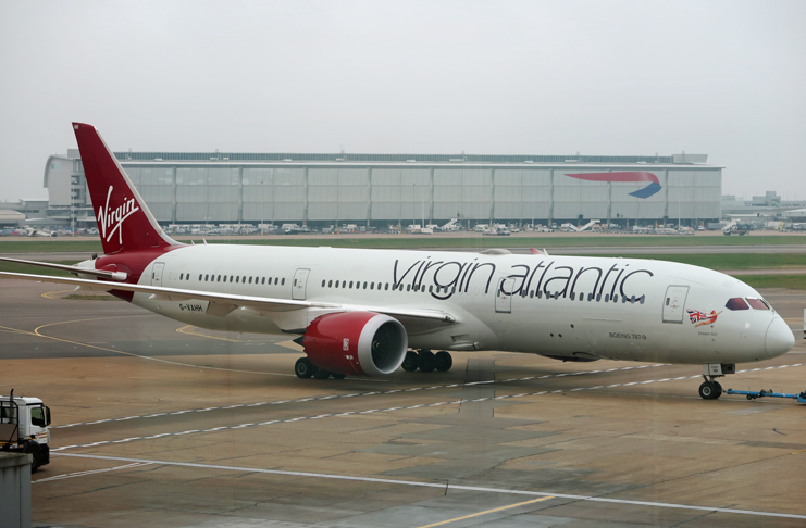 a large airplane on a runway