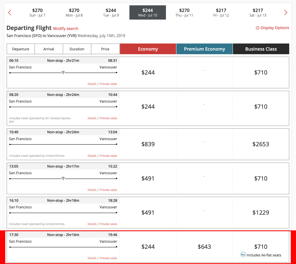 Try Out Air Canada's 787 Business Class For 25,000 Miles