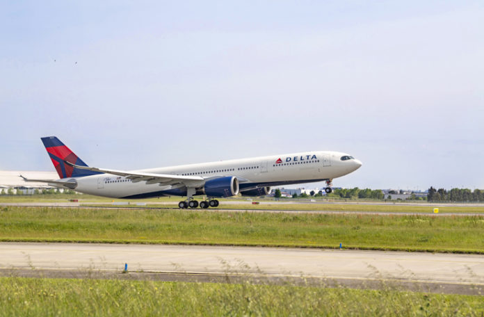 a plane on a runway