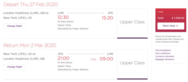 DEAL: Fly Virgin Atlantic #39 s New Upper Class Cabin From £1 359 Roundtrip