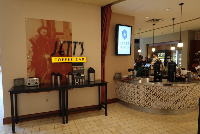 a coffee bar in a hotel