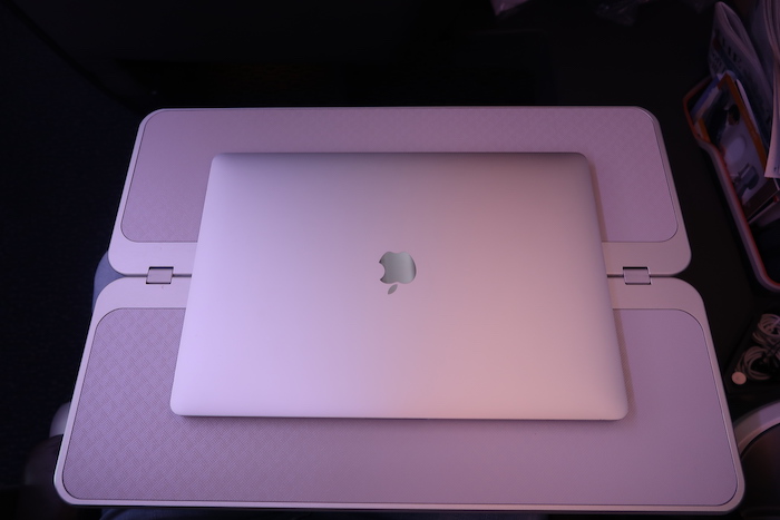 a laptop on a pad