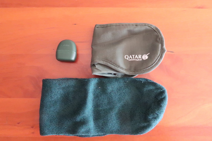 a sock and a case on a table