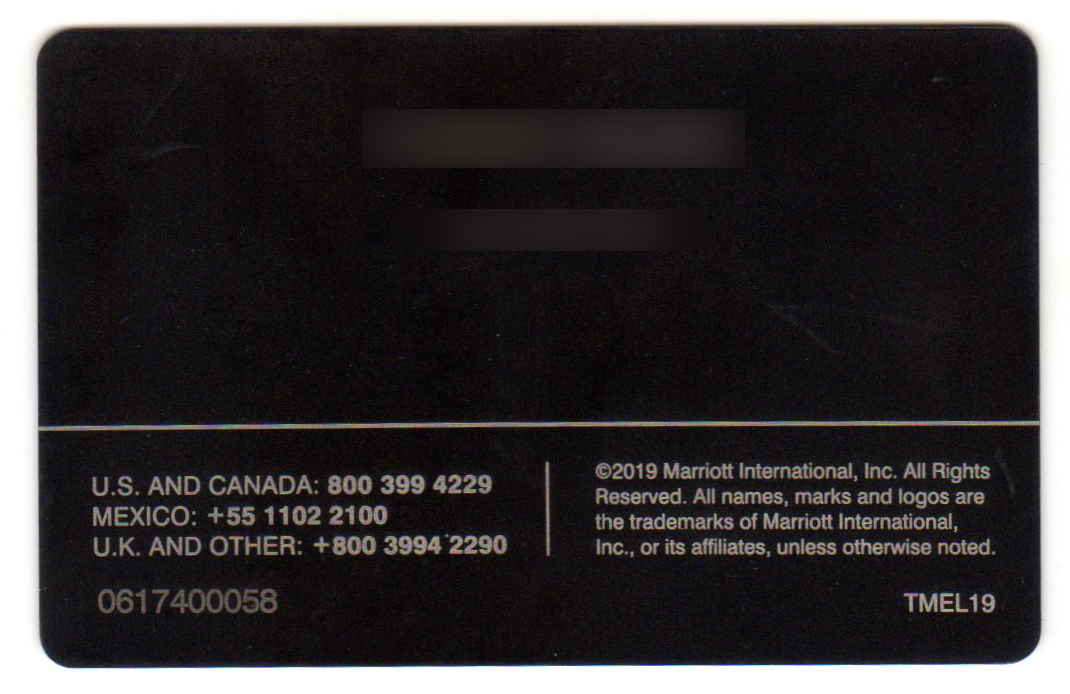 a black card with white text
