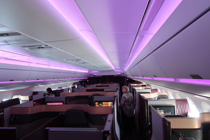 Qatar Airways A350-1000 Qsuite Cabin