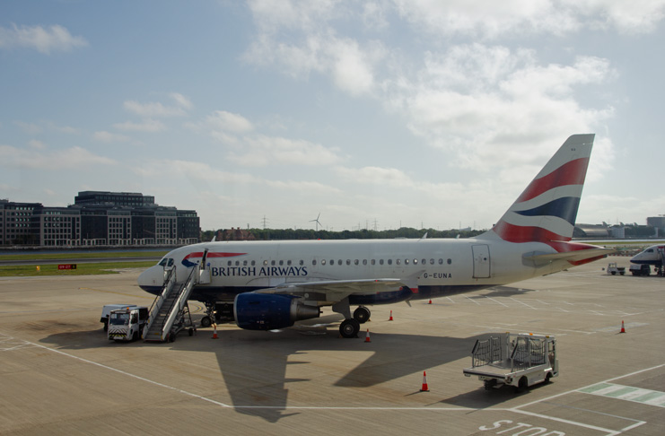 a plane on the tarmac