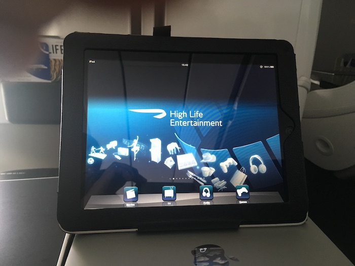 a tablet with a screen on it