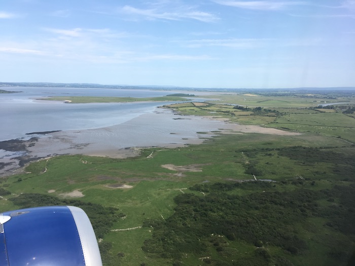 an aerial view of a landscape