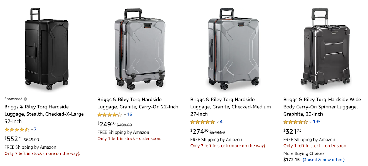 a two images of luggage