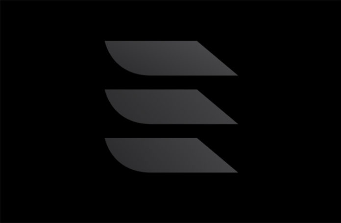 a black and grey logo