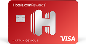 a red and white credit card