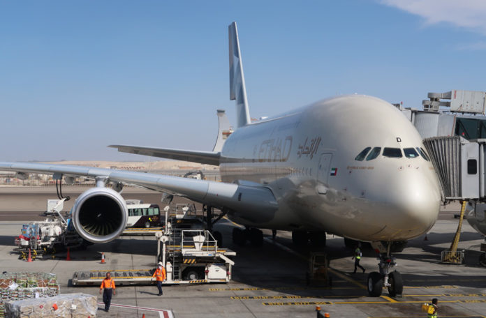 a large airplane on a tarmac