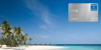 a credit card on a beach