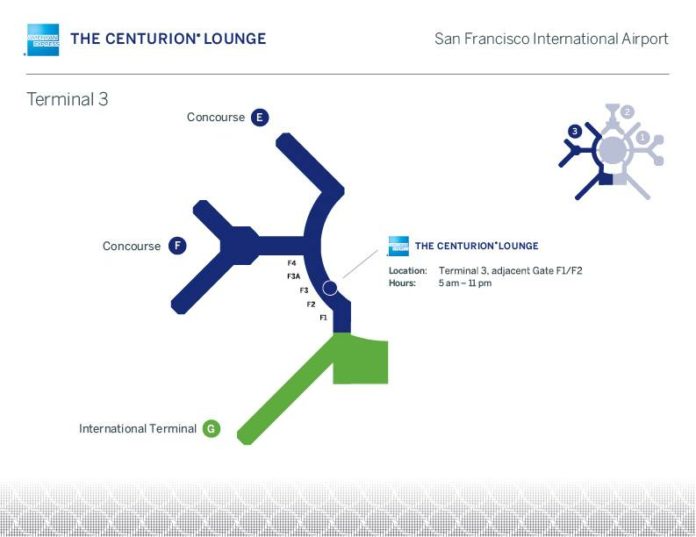 which terminal centurion lounge sfo