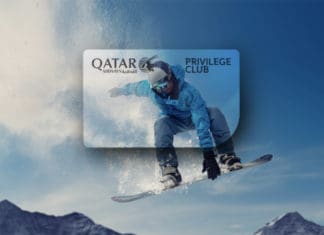 a person on a snowboard