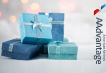 a group of blue and blue gift boxes