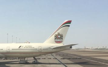 an airplane on the runway