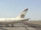an airplane on the runway